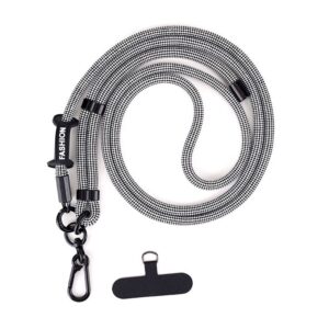 Verstelbaar telefoonkoord | 150 cm | Zwart-Wit