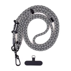 Verstelbaar telefoonkoord | 150 cm | Zwart-Wit