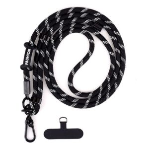 Verstelbaar telefoonkoord | 150 cm | Zwart-Wit