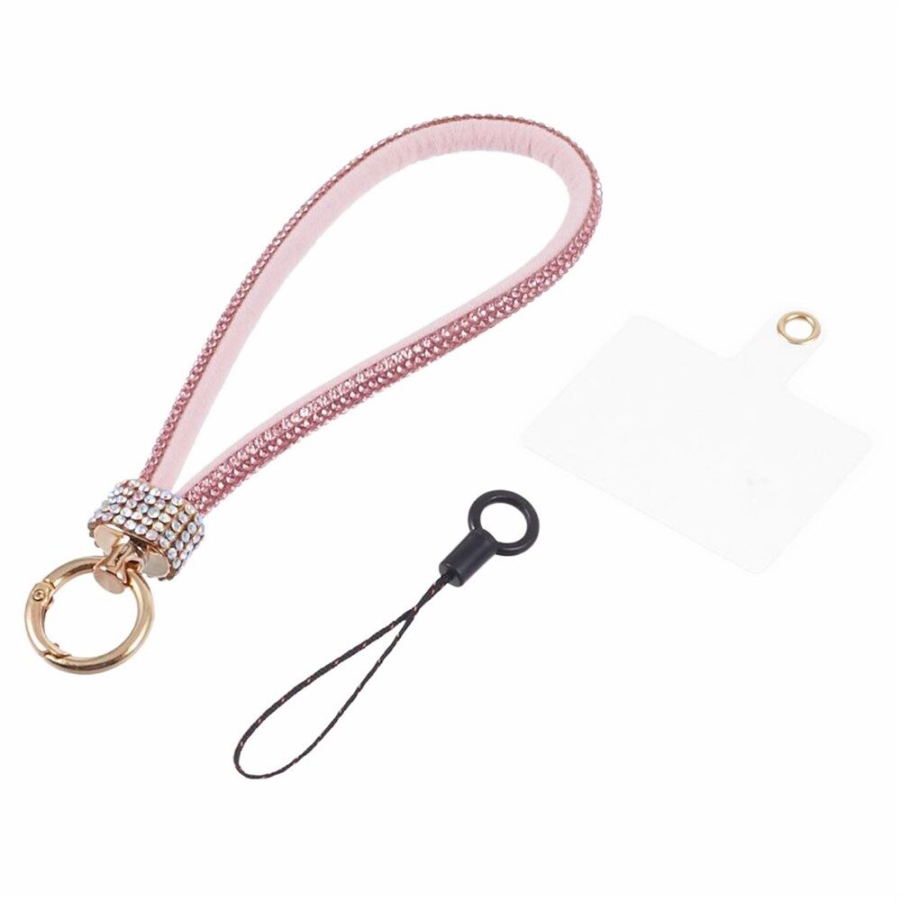 Lichtroze telefoonkoord met glitter