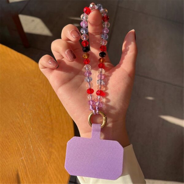 beaded wrist strap phone strap