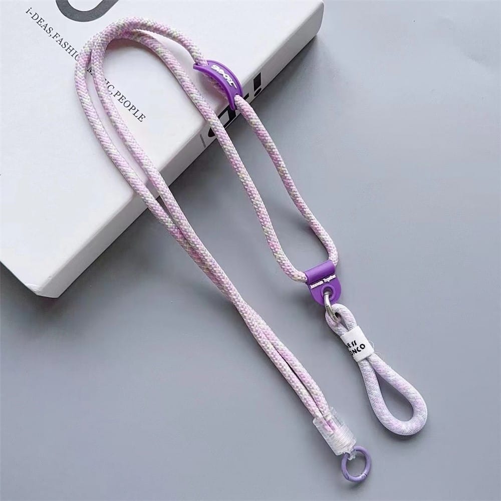 nylon telefoonkoord paars