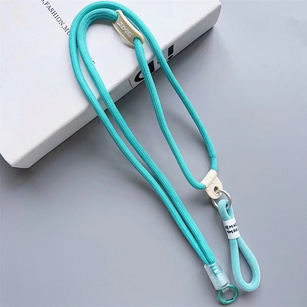 nylon telefoonkoord petrol